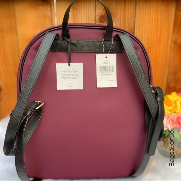 Kate spade Bradley Wilson road backpack deep plum - Picture 4 of 8
